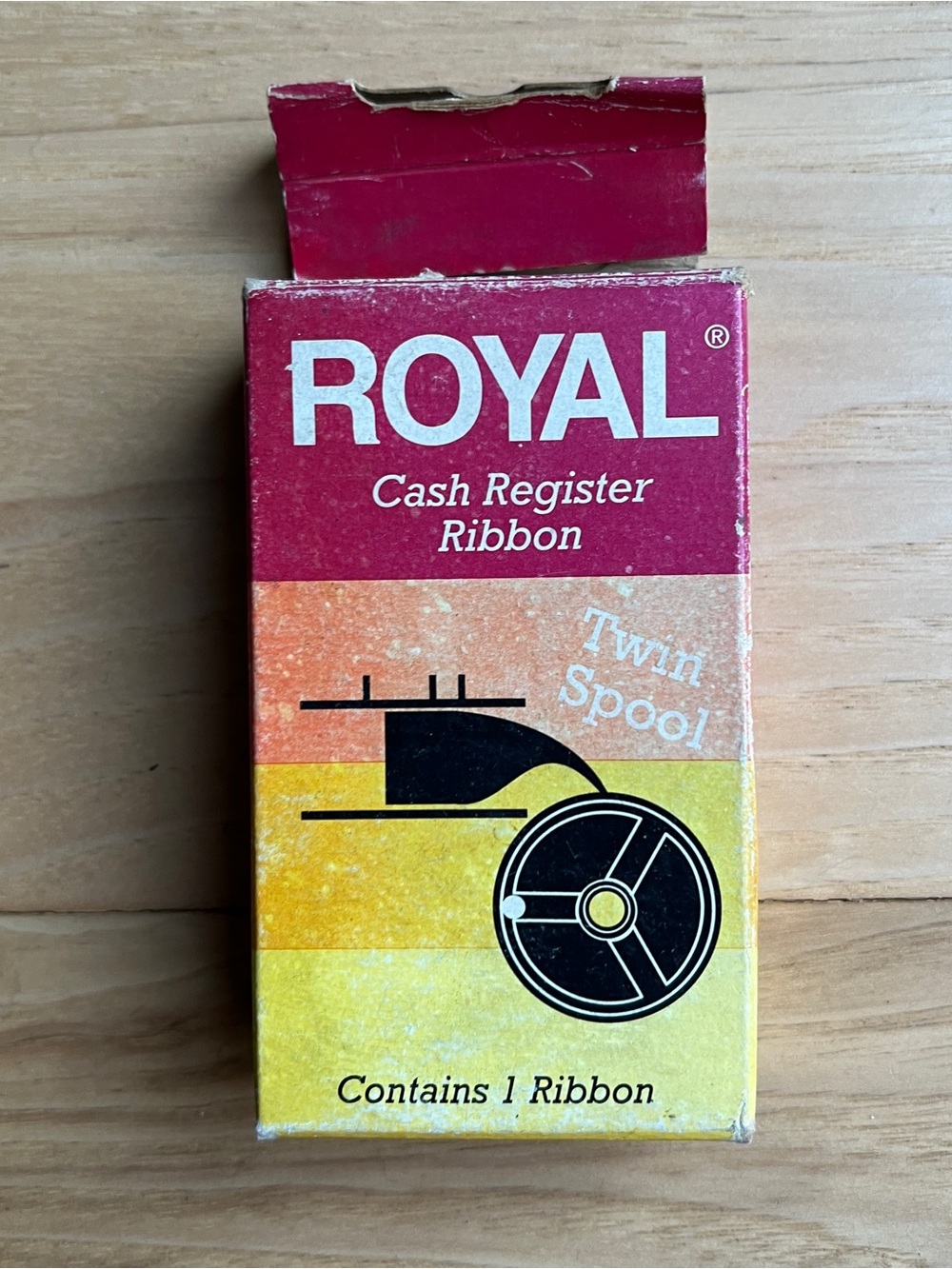 Royal cash register ribbon reorder number 013090 twin spool new old stock